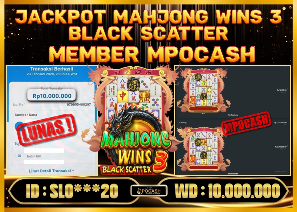 MPOCASH JACKPOT MAHJONG WINS 3 BLACK SCATTER
